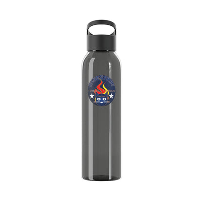 Sky Water Bottle — Clear Reusable Bottle with Nautical Bluestray Logo