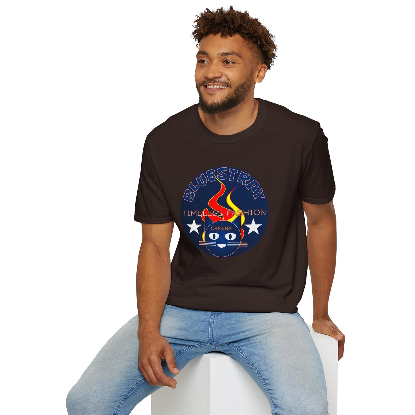 T-Shirt — Bluestary Timeless Fashion Graphic Tee (Flame Logo)