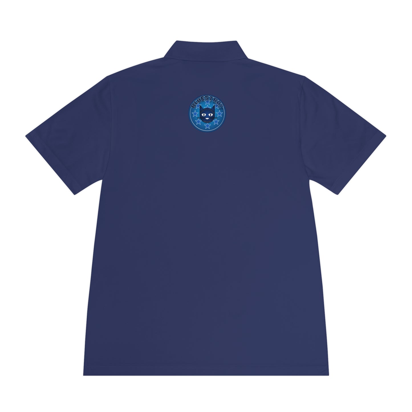 Men's Polo Shirt — Bluestray Galaxy Cat Logo Athletic Golf Shirt