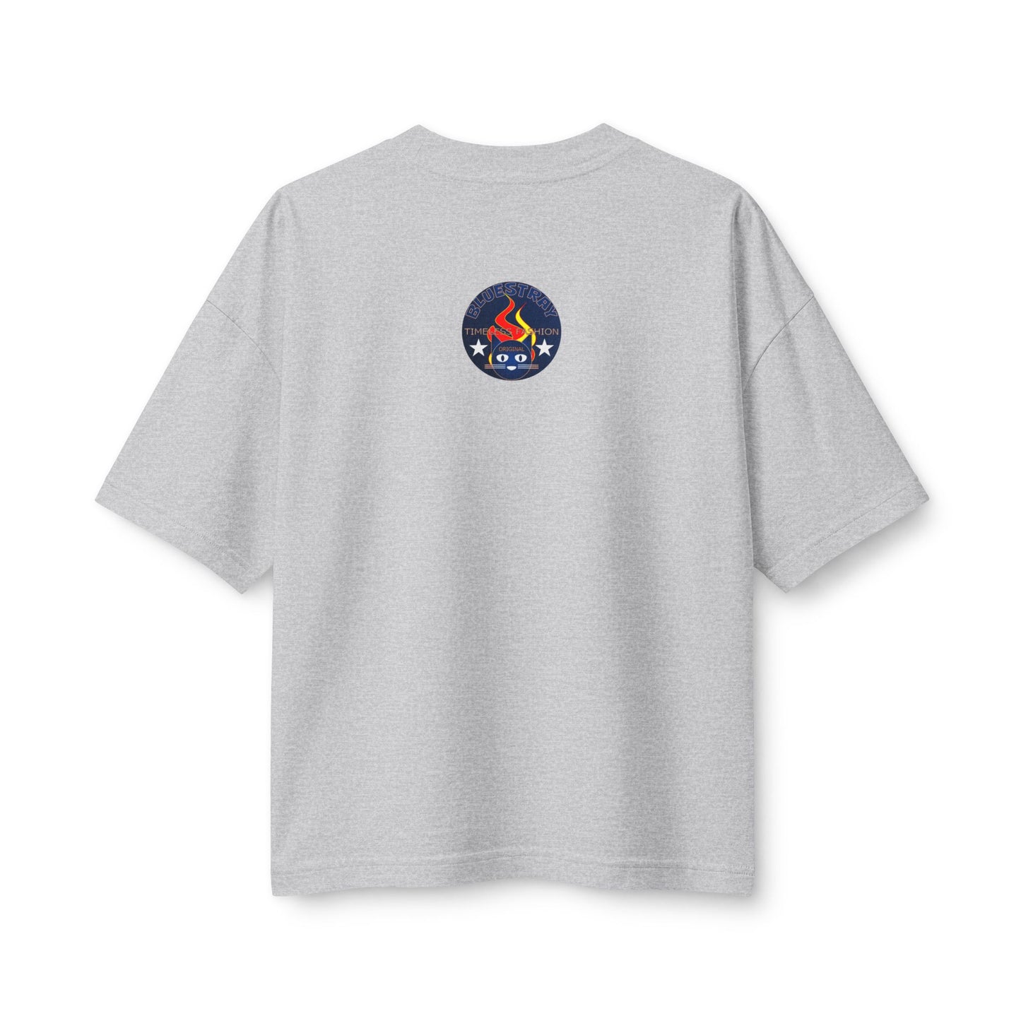Bluestray Flame Mascot T-Shirt — Retro Campfire Logo Tee