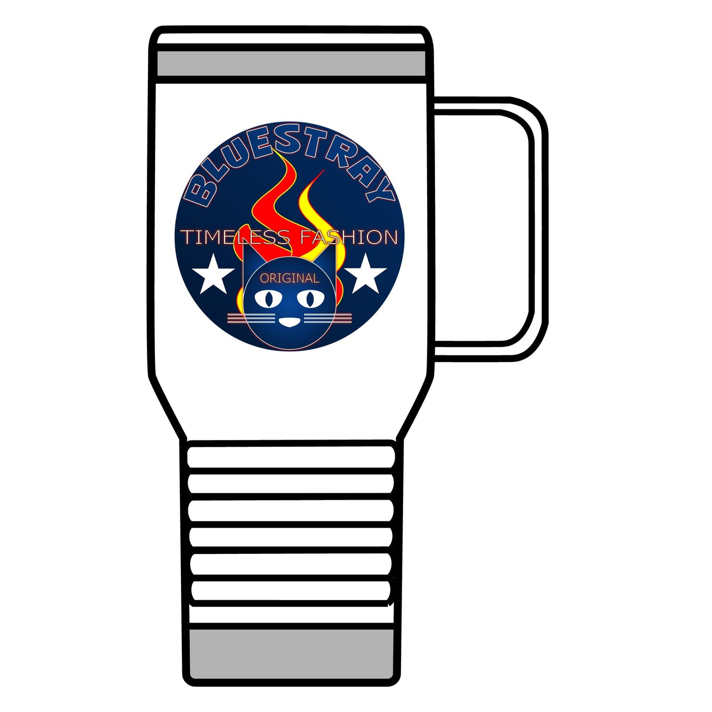 Travel Mug — Bluestray ‘Timeless Fashion’ Cat Logo 20oz Insulated Tumbler