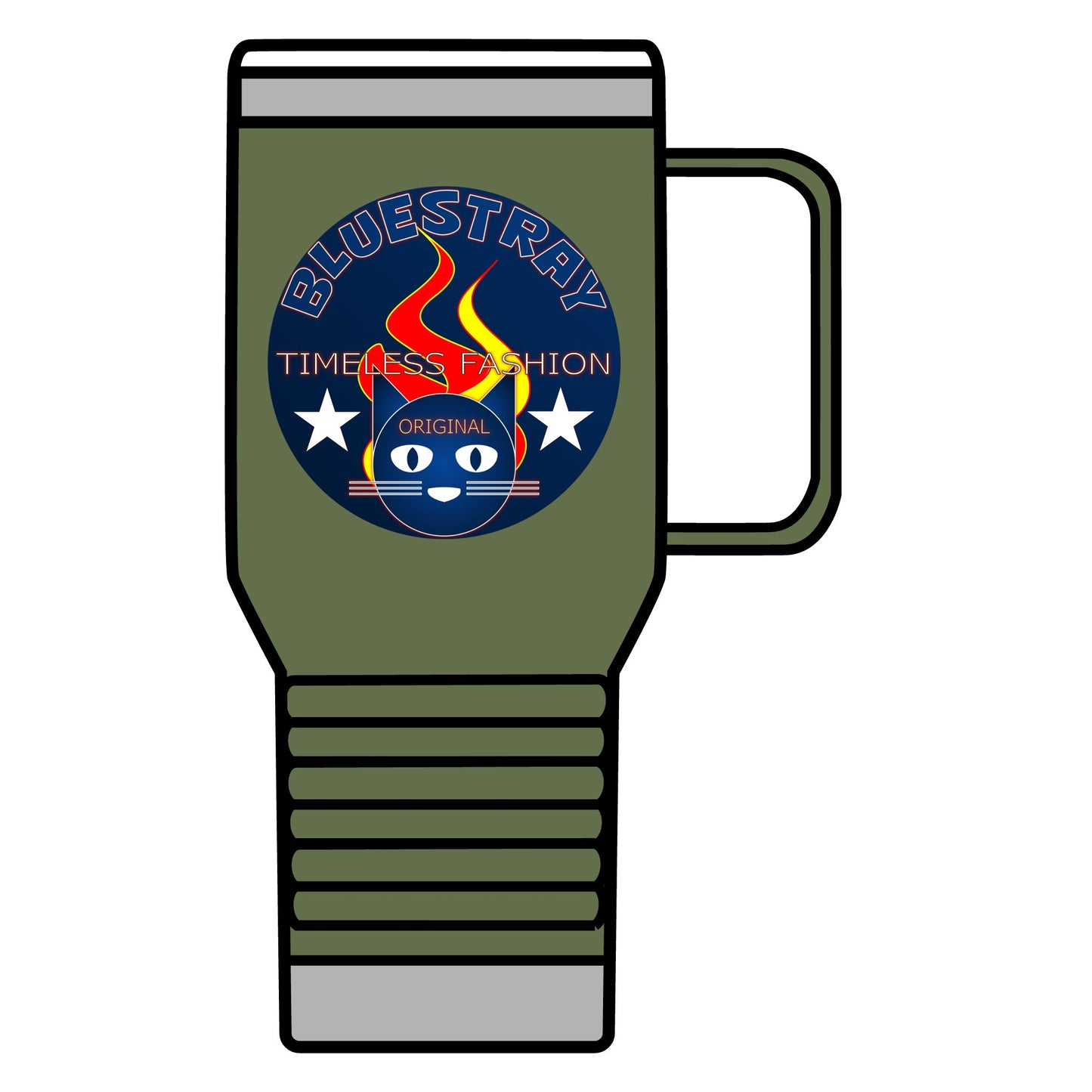 Travel Mug — Bluestray ‘Timeless Fashion’ Cat Logo 20oz Insulated Tumbler