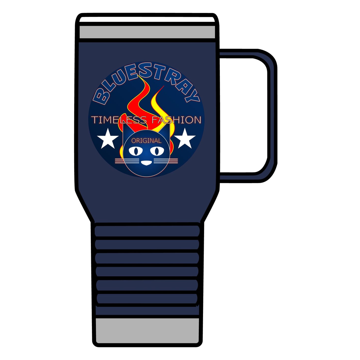 Travel Mug — Bluestray ‘Timeless Fashion’ Cat Logo 20oz Insulated Tumbler