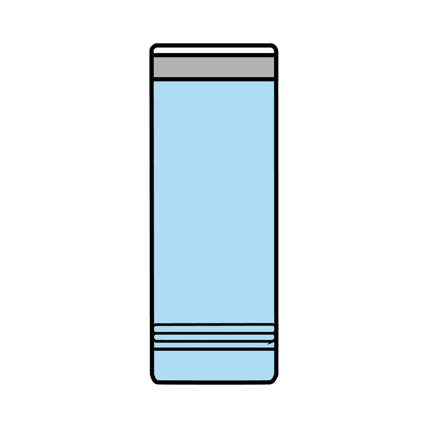 22oz Skinny Tumbler with Bluestray Cat Galaxy Design — Insulated Travel Cup