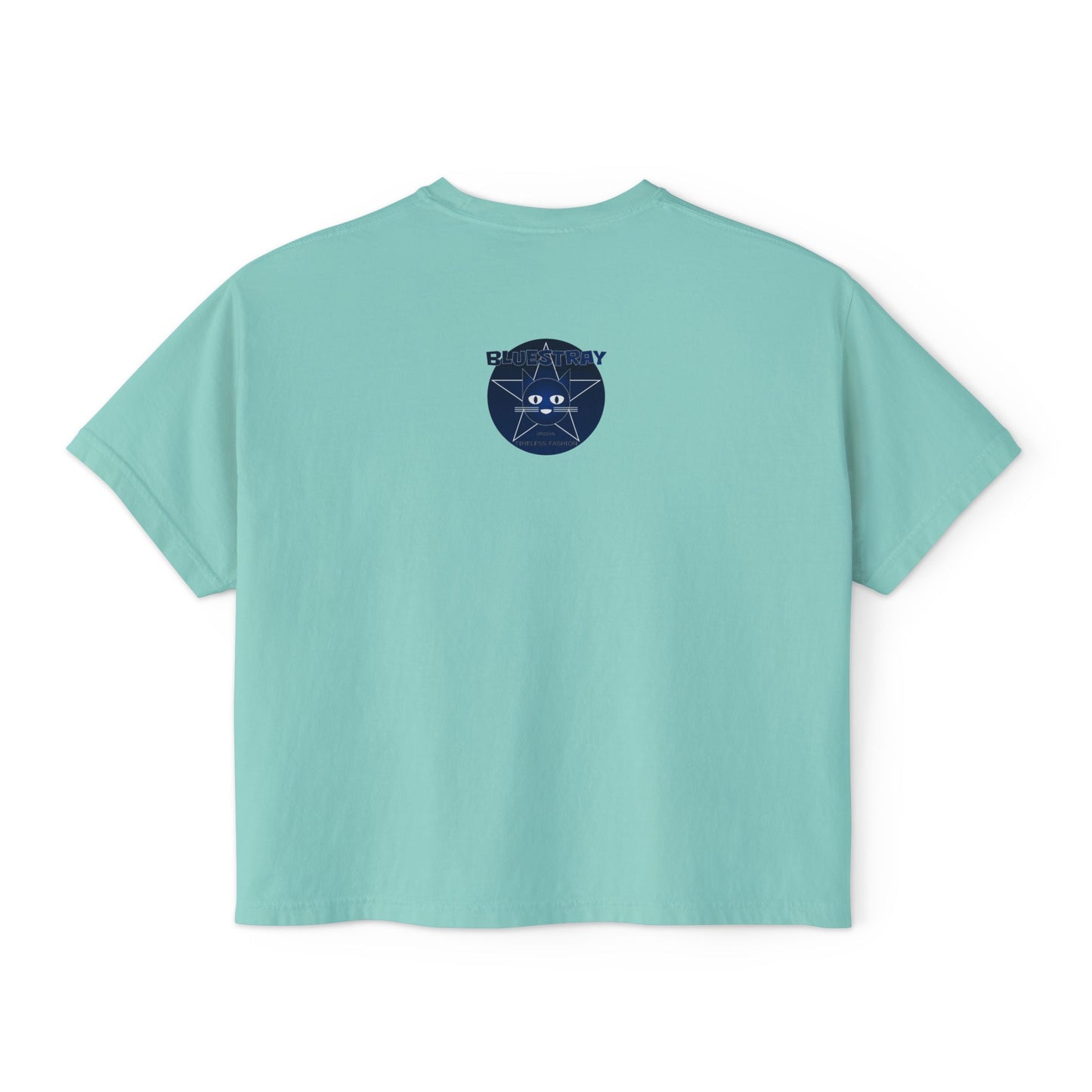 Bluestray Cat Graphic Tee — Women's Boxy Casual Top