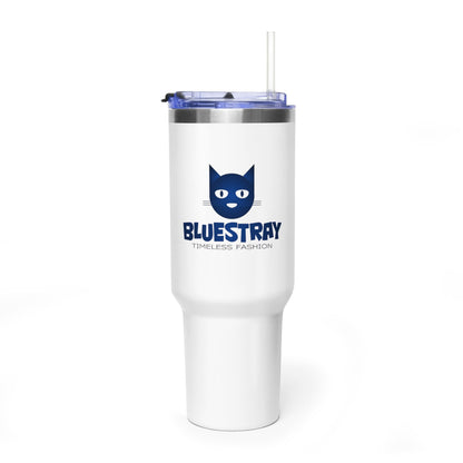 40oz Vacuum Tumbler — Bluestray Cat Logo Insulated Travel Mug