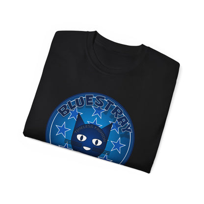 Bluestray Cat T‑Shirt — Blue Star Graphic Tee