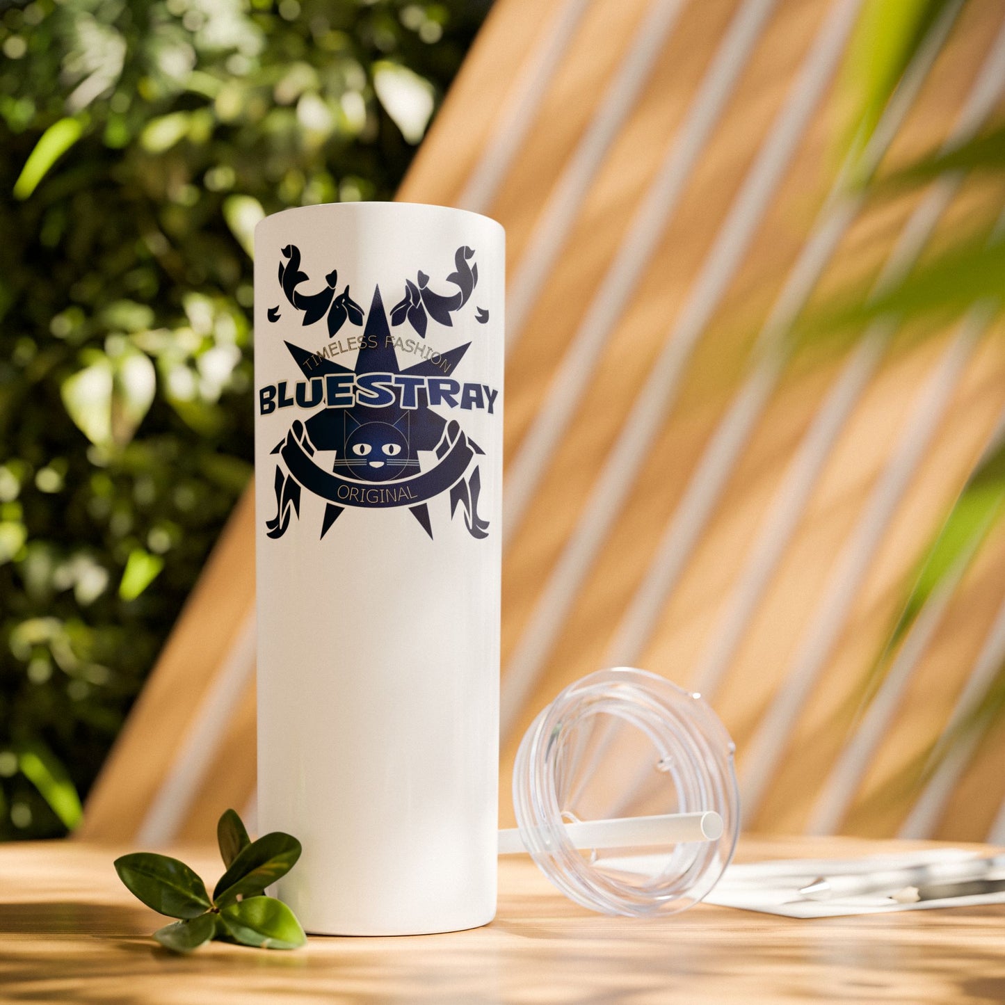Bluestray Crab Skinny Tumbler — 20oz Stainless Travel Cup with Straw