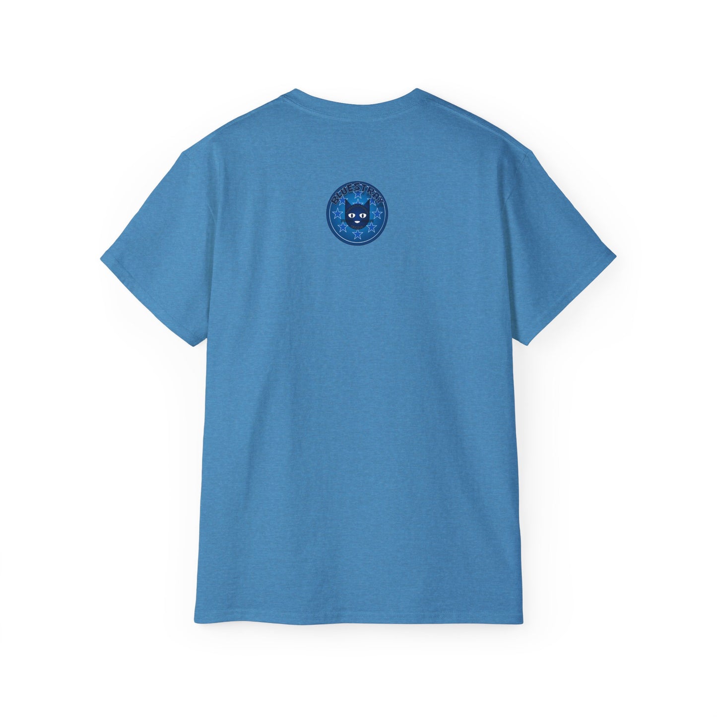 Bluestray Cat T‑Shirt — Blue Star Graphic Tee