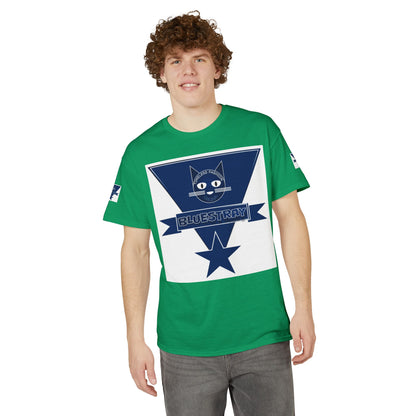 Bluestray Cat Graphic T-Shirt — Retro Star Logo Tee