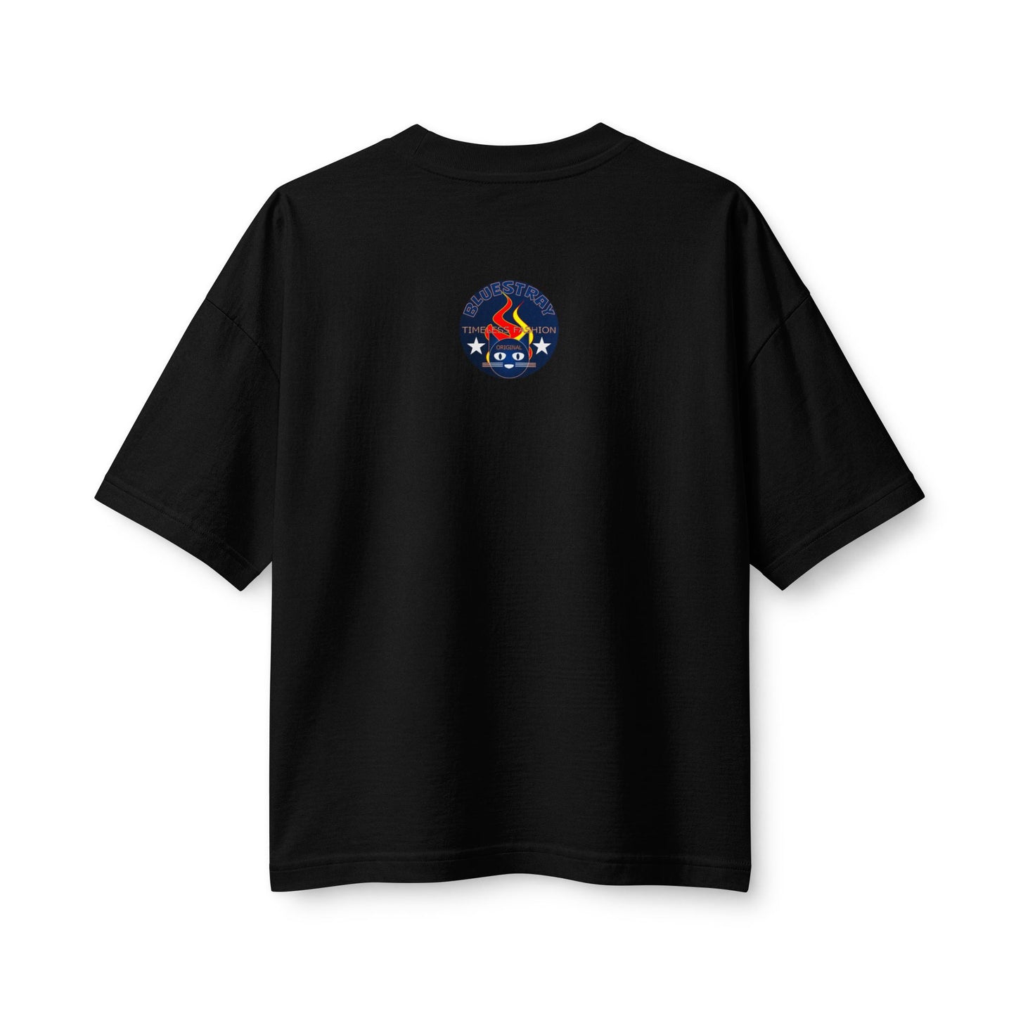 Bluestray Flame Mascot T-Shirt — Retro Campfire Logo Tee