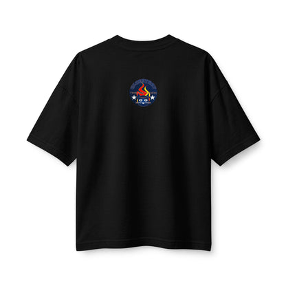Bluestray Flame Mascot T-Shirt — Retro Campfire Logo Tee