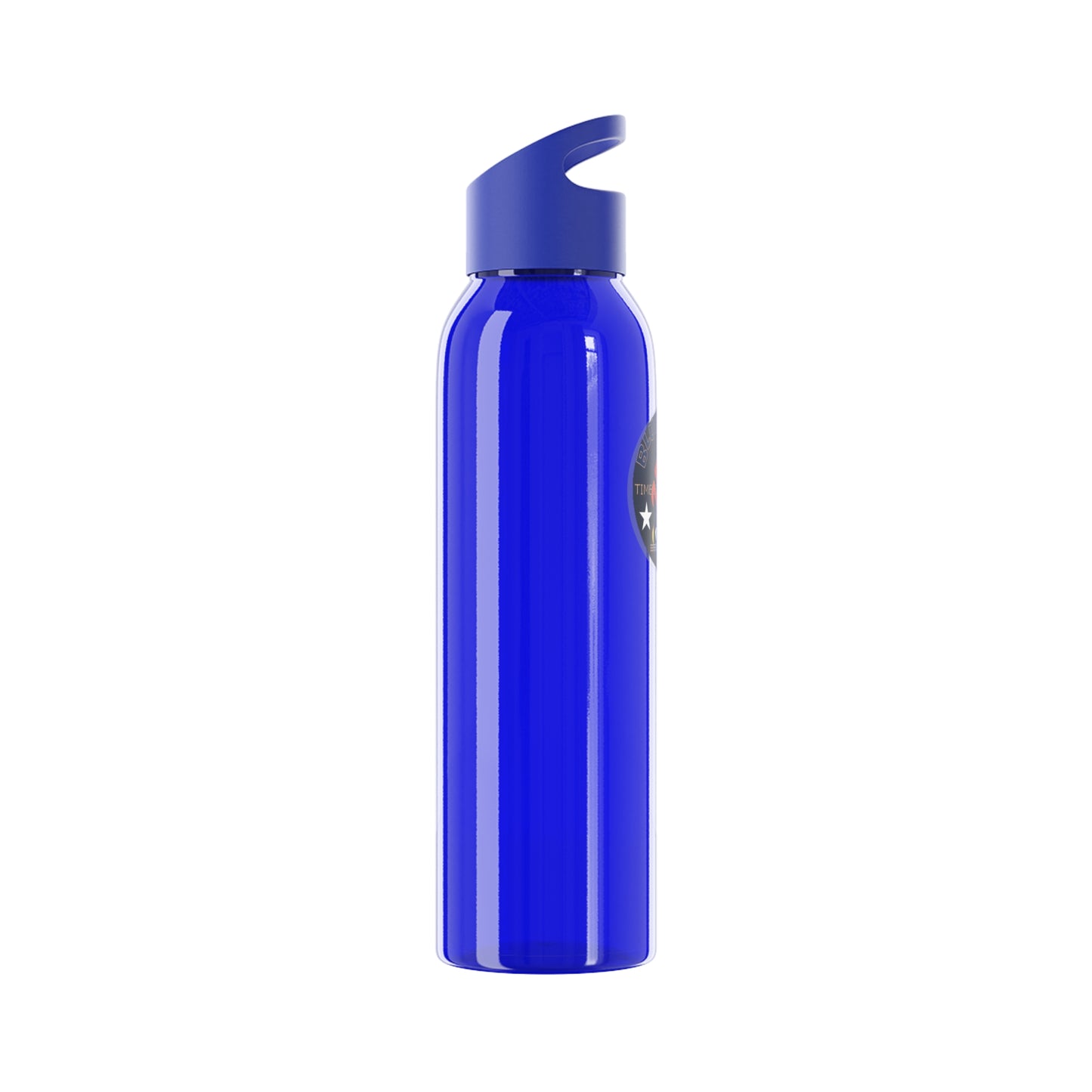 Sky Water Bottle — Clear Reusable Bottle with Nautical Bluestray Logo