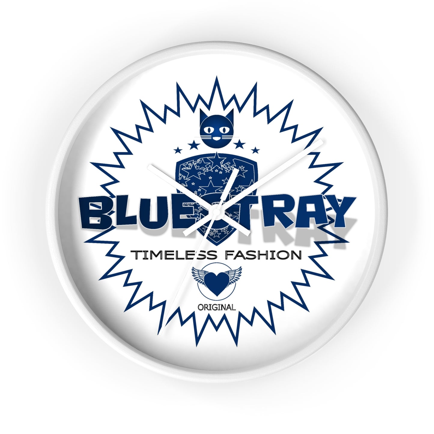 Bluestray Timeless Fashion Wall Clock — Modern Logo Decorative Clock