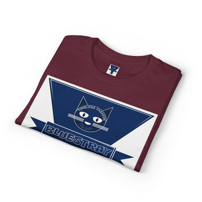 Bluestray Cat Graphic T-Shirt — Retro Star Logo Tee