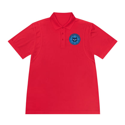 Men's Polo Shirt — Bluestray Galaxy Cat Logo Athletic Golf Shirt