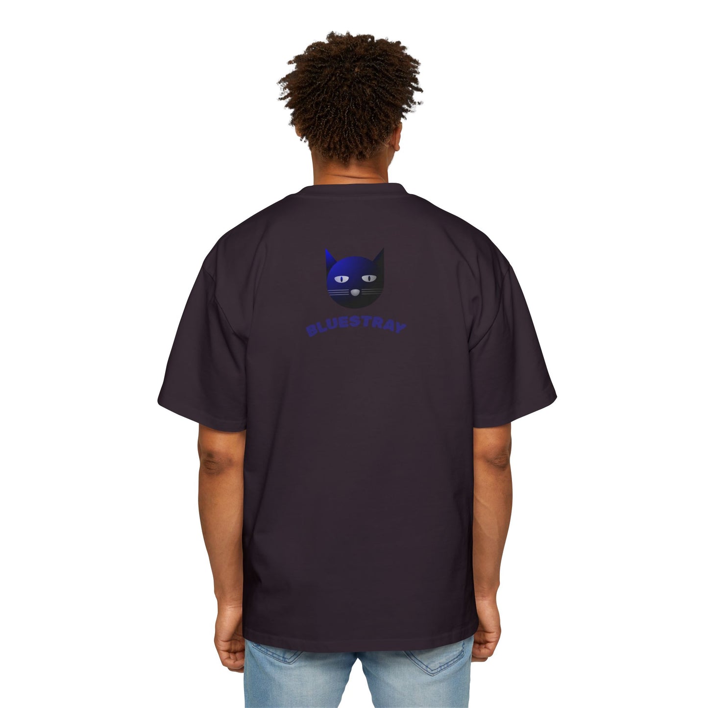 Bluestray Cat Tee — Graphic Men's Oversized T-Shirt