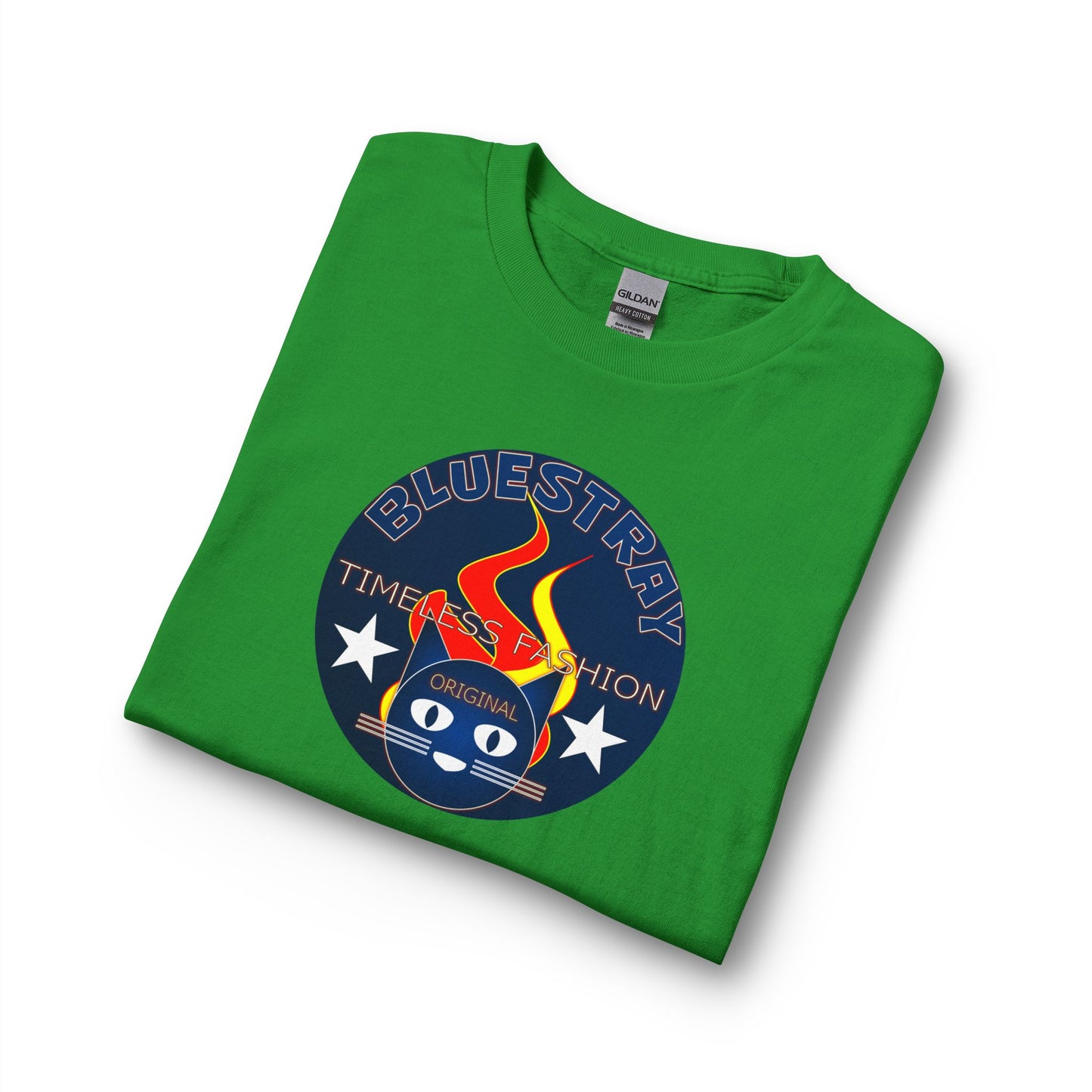 Equestrian Bluestray Time & Fashion Long Sleeve Tee — Flame Horse Logo