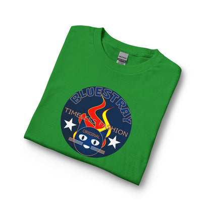 Equestrian Bluestray Time & Fashion Long Sleeve Tee — Flame Horse Logo