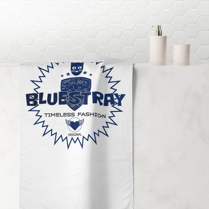Beach Towel — Bluestray Vintage Crest Design, "Timeless Fashion"