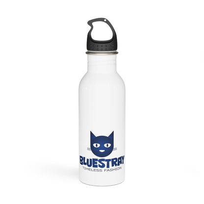 Bluestray Logo Stainless Steel Water Bottle — Timeless Fashion Cat Design