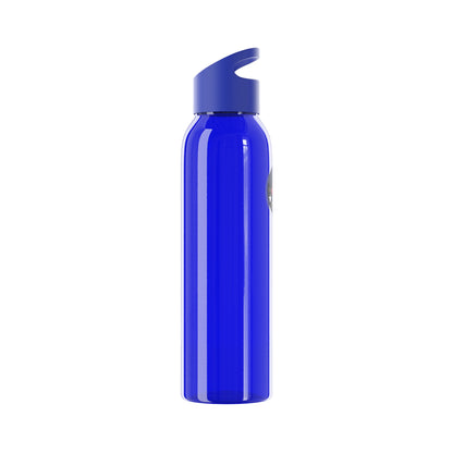 Bluestray Logo Water Bottle — Clear Reusable Bottle with Star & Flame Emblem
