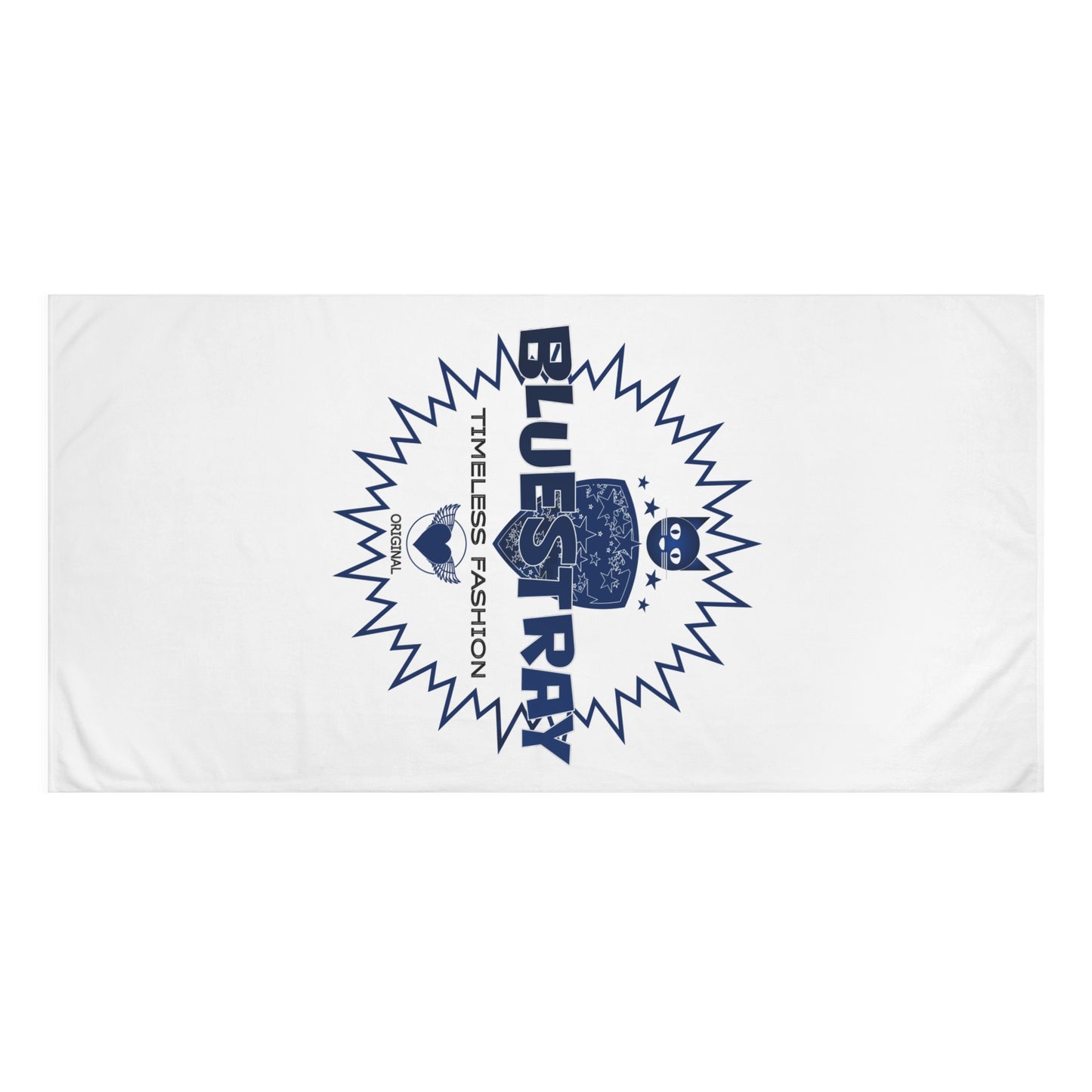 Beach Towel — Bluestray Vintage Crest Design, "Timeless Fashion"