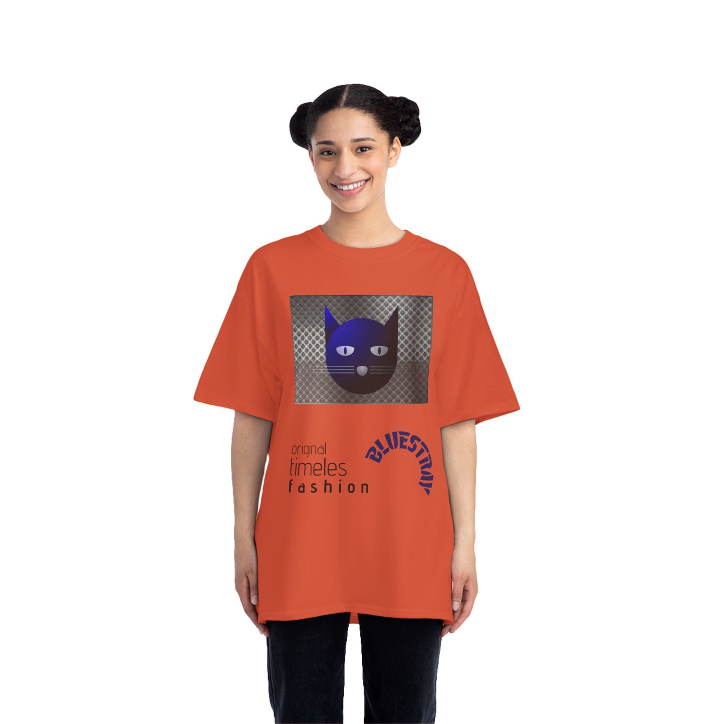 Bluestray Cat Graphic T-Shirt — 'BluesTown' Fashion Tee