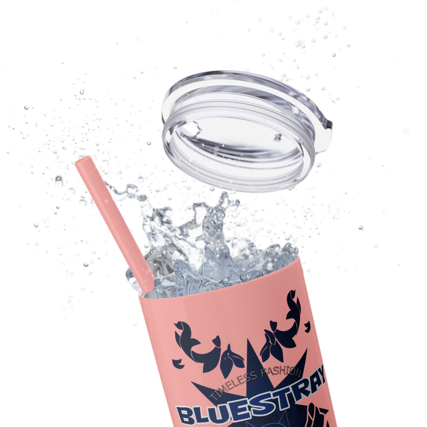 Bluestray Crab Skinny Tumbler — 20oz Stainless Travel Cup with Straw