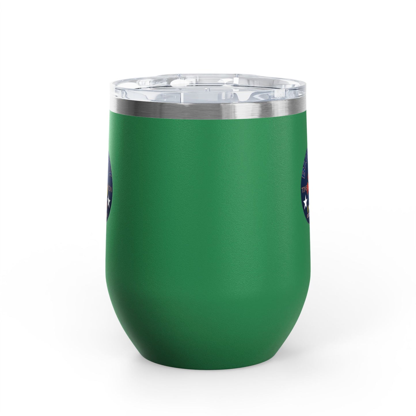 12oz Wine Tumbler — Fire & Flag Bluestray Logo Stainless Insulated Wine Cup many Colors