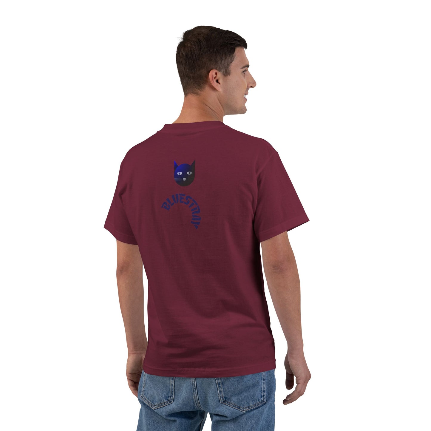 Bluestray Cat Graphic T-Shirt — 'BluesTown' Fashion Tee