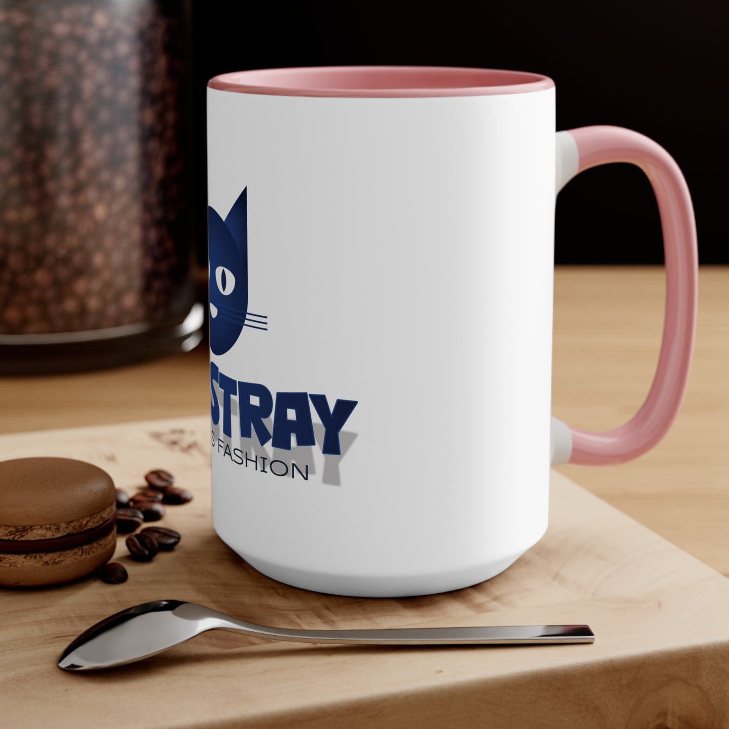 Accent Mug — Bluestray Cat Logo Coffee Cup
