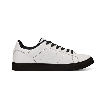 Bluestray Leather Low-Top Sneakers — Classic White Casual Shoes with Subtle Crest Accent