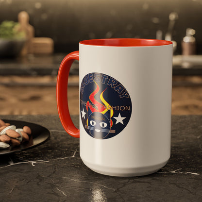 Bluestray Cat Logo Mug — Colorful 11oz/15oz Ceramic Coffee Cup
