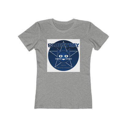 Cat Star Graphic Tee — "Bluestray" Women's Boyfriend T‑Shirt