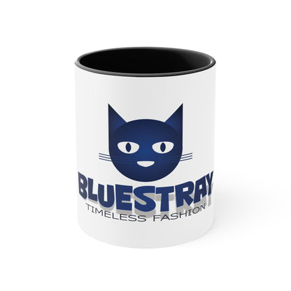 Accent Mug — Bluestray Cat Logo Coffee Cup