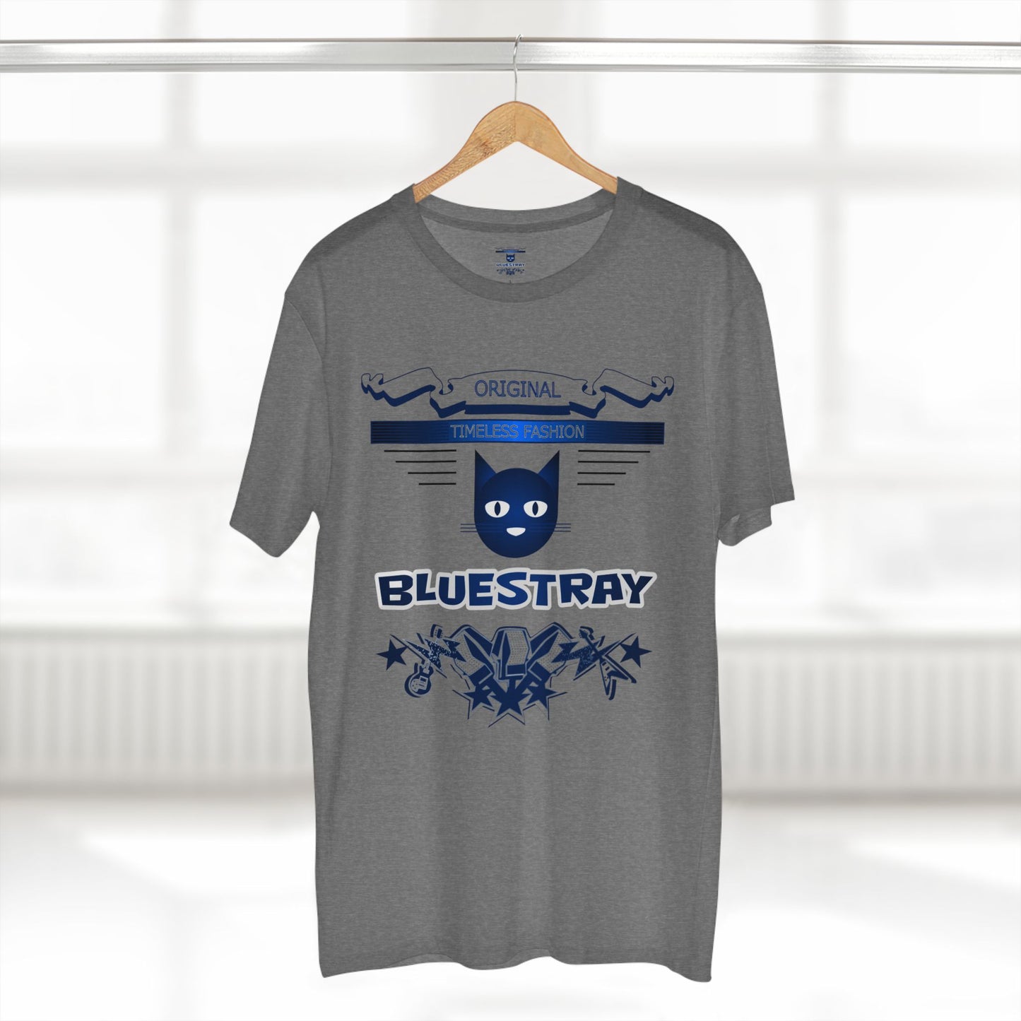 Bluestray Graphic Tee — Retro Cat Logo T-Shirt