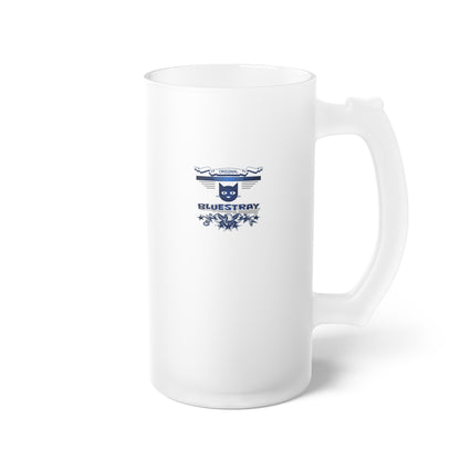 Frosted Glass Bluestray Beer Mug — Classic Frosted Pint with Handle