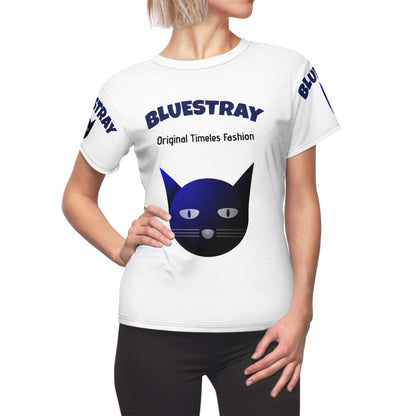 Bluestray Cat Graphic Tee — Women's Cut & Sew T-Shirt (Original Timeless Fashion)