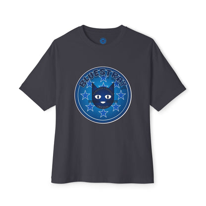 Blue Cat Stars Tee — "Bluestray" Graphic T-Shirt
